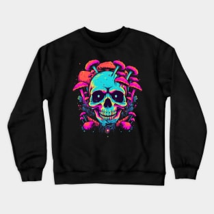 Skull and Mushrooms Crewneck Sweatshirt